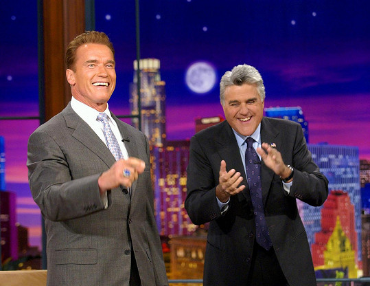 Jay Leno a Arnold Schwarzenegger