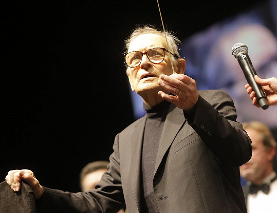 Ennio Morricone na koncertě v Praze v roce 2015