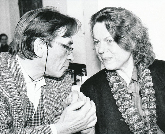 S kolegou Františkem Němcem v roce 1990 při Cenách Thálie