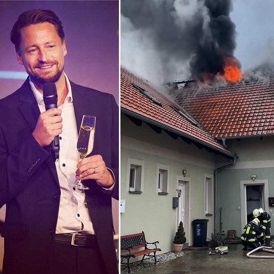 Moderátorovi Janu Smetanovi hořel dům. Zásah hasičů natočil.