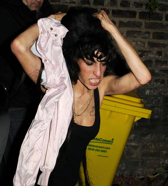 Bohužel ne vždy bývá na vině pouze alkohol. Amy Winehouse na snímku z roku 2008.