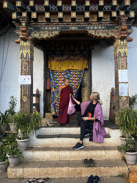 Modelka nedávno procestovala Bhútán.