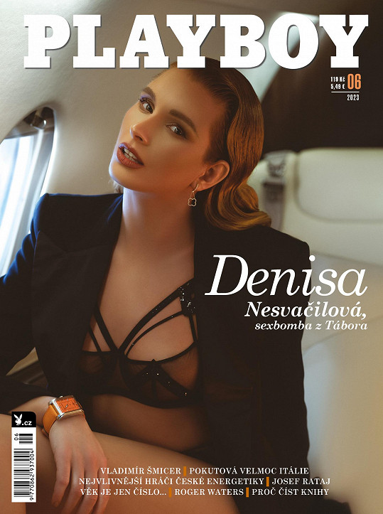 Denisa na titulní stránce Playboye