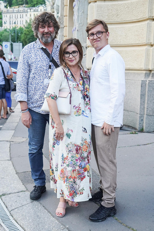 Dana Morávková s manželem Petrem Maláskem a synem Petrem