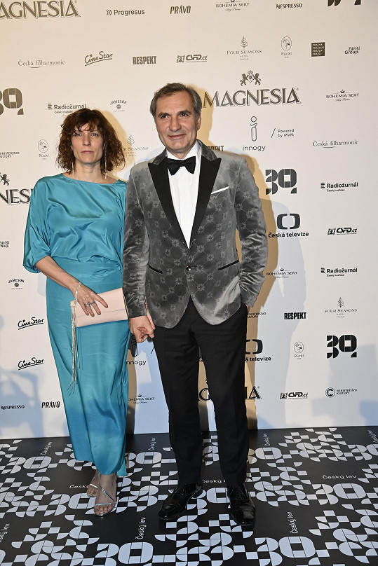 Jiří Macháček s manželkou Kristýnou Dufkovou