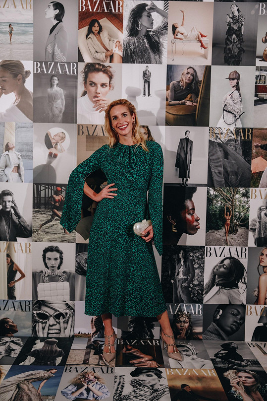 Hana Vagnerová byla čestným hostem na oslavě pětadvaceti let působení módního časopisu Harper's Bazaar na českém trhu.