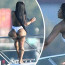 To už není hezké: Bývalá striptérka, která se cpala do rodiny Kardashianových, předvedla gigantické pozadí v zařízlých plavkách