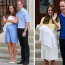 Stejné místo, stejný úsměv: Takhle vévodkyně Kate již pár hodin po porodech svých dětí mávala fanouškům