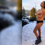 Po nahé fotce ze sauny další odvážný snímek: Cvičitelka Kynychová předvedla obnažené tělo na sněhu