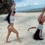 Když hvězda dělá hvězdu jen v tangách: Sexy verze gymnastického prvku v provedení Kim Kardashian pobláznila fanoušky