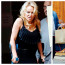 Pamela Anderson si poranila nohu. Takhle nyní hopsá s berlemi v ulicích Paříže