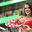 Žhavé štístko chorvatských fotbalistů. Sexy modelka v latexové podprsence si brousí zuby na vyřazení Messiho