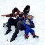 Idylka na horách. Takhle si Monika Absolonová a její rodinka užívají sněhovou nadílku
