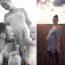 Poslední fotky s těhotenským bříškem: Známý český zpěvák se pochlubil dcerou a manželkou v 9. měsíci