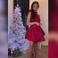 Šťastné, veselé a sexy Vánoce: Popálená blogerka zapózovala v sukni do půli stehen a s odhalenými zády