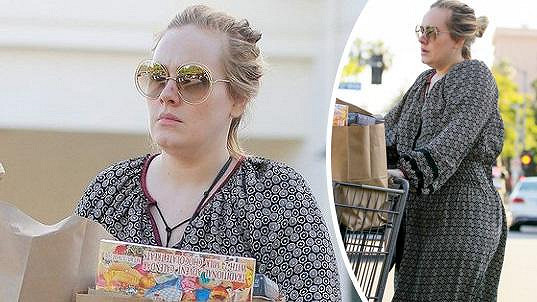 Adele vyrazila na nákup.