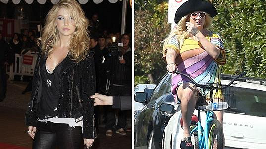  Kesha v roce 2010 a dnes