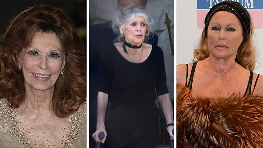 Sophia Loren, Brigitte Bardot a Ursula Andress
