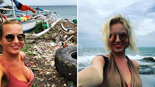 Martina Pártlová si fotila selfíčko na odpadišti.