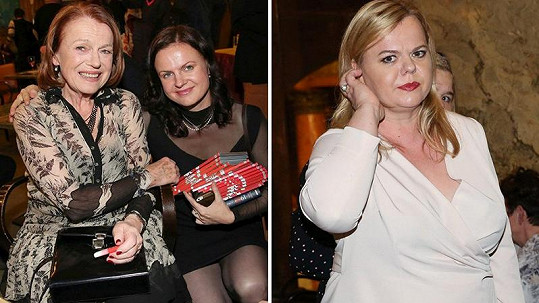 Režisérce Theodoře přišly gratulovat k premiéře maminka Iva Janžurová i sestra Sabina.