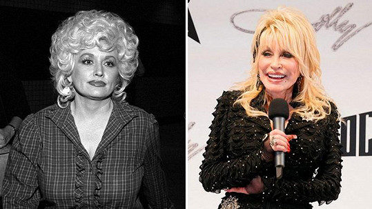 Dolly Parton v roce 1983 a 2023