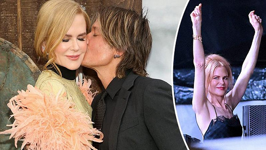 Nicole Kidman podpořila na koncertě manžela. 