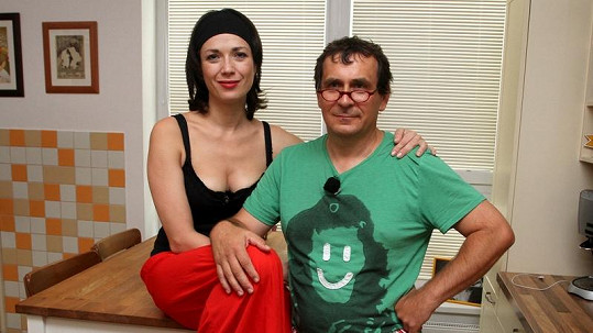 Tereza Kostková s mužem Petrem Kracikem