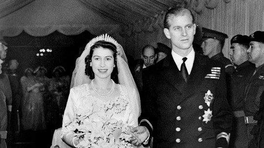 Princ Philip a Alžběta II. 