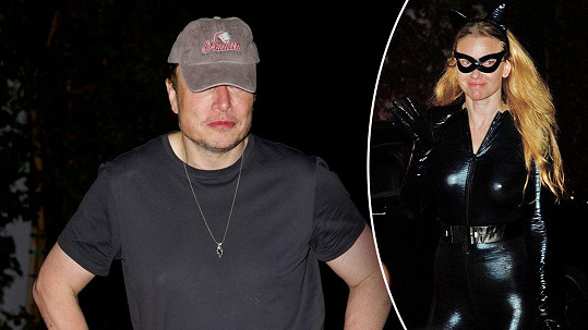 Elon Musk odjel z halloweenské party společně se svou exmanželkou Justine...