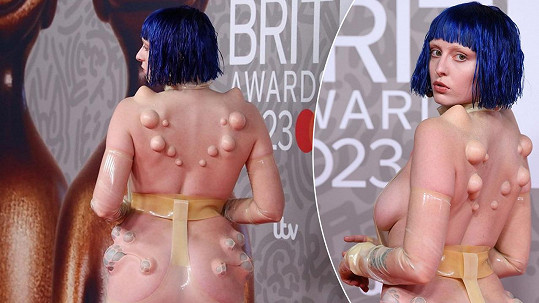 Ashnikko v kontroverzním modelu na BRIT Awards.