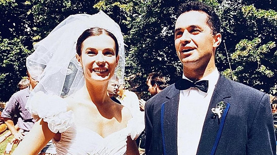 Martin Dejdar s manželkou Danielou před víc jak 25 lety na svatbě