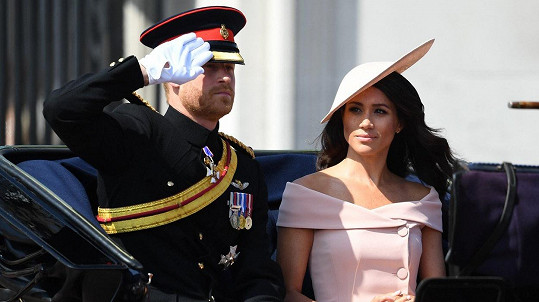Harry a Meghan na Trooping the Colour
