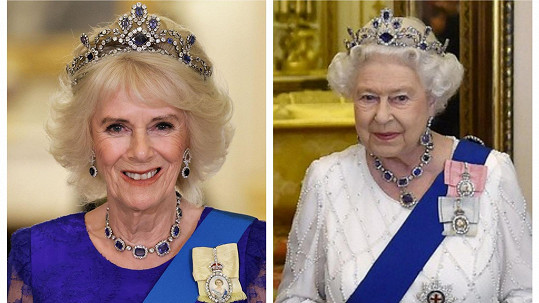 Královna manželka Camilla se ozdobila korunkou původně patřící Alžbětě II.