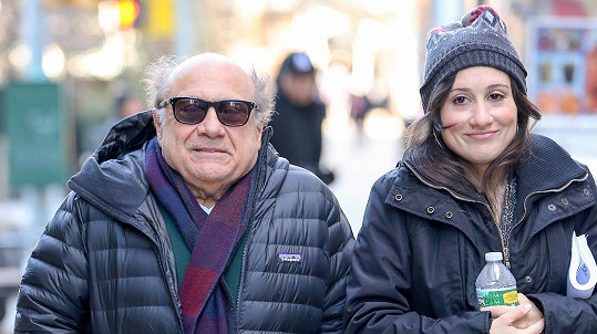 Danny DeVito s dcerou Lucy v New Yorku