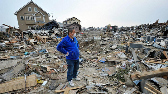 Ilustrační foto. Japonské město Išinomaki po tsunami v roce 2011
