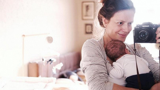 Andrea Růžičková s novorozeným synem