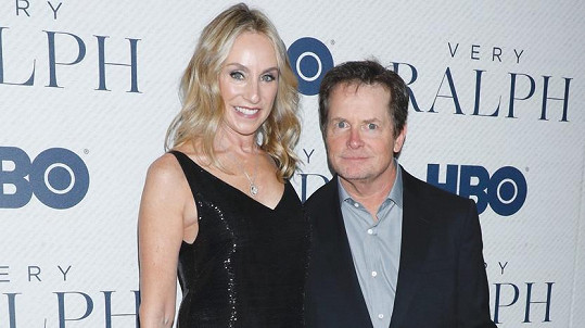Michael J. Fox si vyrazil na premiéru s manželkou Tracy Pollan. 