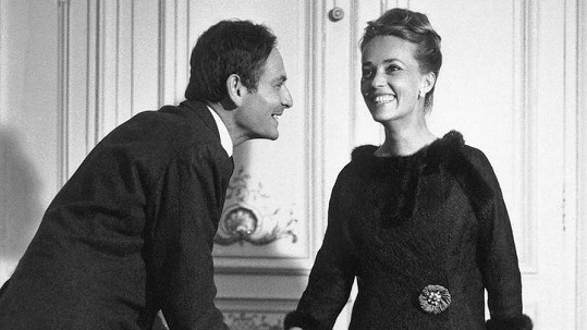 Pierre Cardin s herečkou Jeanne Moreau
