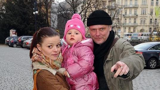 Igor Bareš s manželkou a dcerou