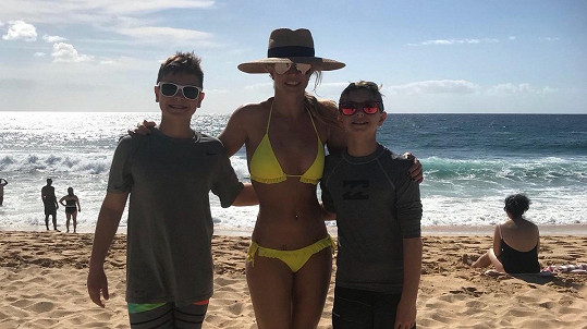 Britney se svými syny