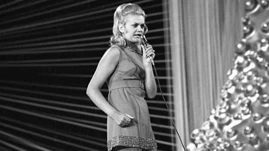 Slovenská zpěvačka Marcela Laiferová na fotce z roku 1969