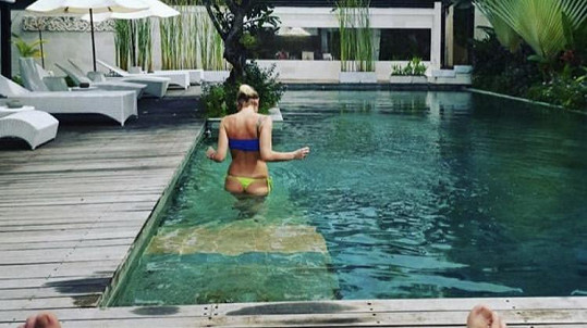 Martina Pártlová si užívá dovolenou na Bali.