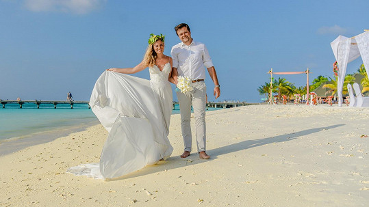Lucie Čižmárová se pochlubila svatebním albem z Malediv.