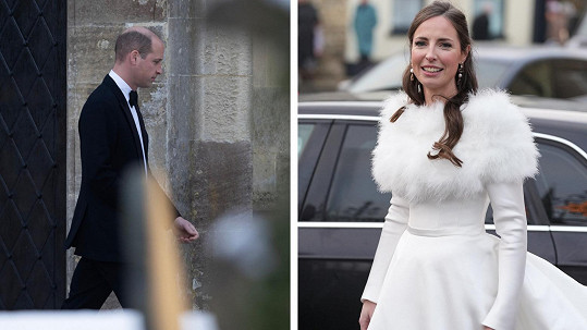 Princ William zavítal na svatbu Rose Farquhar. 