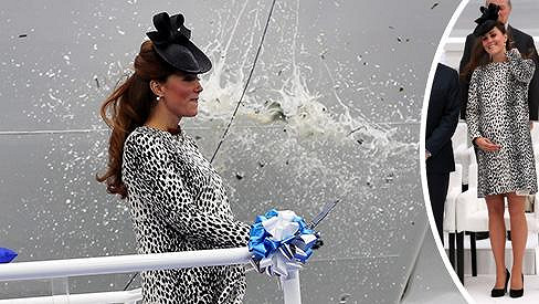 Kate Middleton křtila loď jménem Royal Princess.