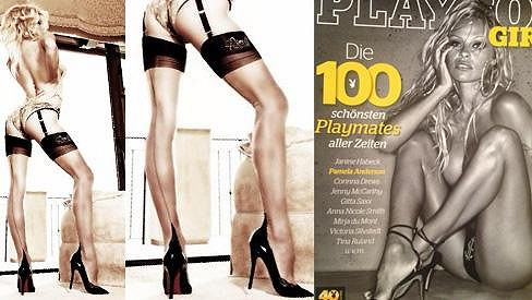 Pamela Anderson a její dokonalé nohy nejen v Playboyi.