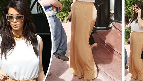 Kim Kardashian a její nevhodná volba oděvu.