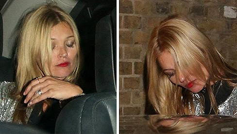 Kate Moss si užívá týden módy v Londýně po svém.