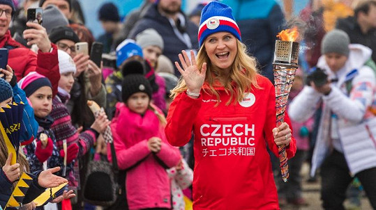 Tenistka měla tu čest nést v Brně olympijskou pochodeň. 